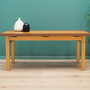 Vintage Table Wood Brown 1980s 1