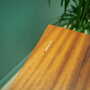 Vintage Table Wood Brown 1980s 7