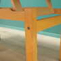 Vintage Table Wood Brown 1980s 8