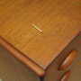 Vintage chest of drawers Teak wood Brown 1970s 8