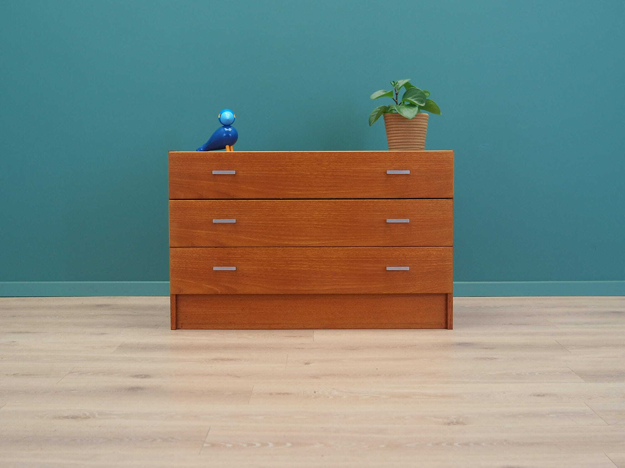 Vintage chest of drawers teak brown 1990s 1