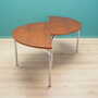 Vintage Tisch Halbrund Teakholz Metall Braun 1970er Jahre 7