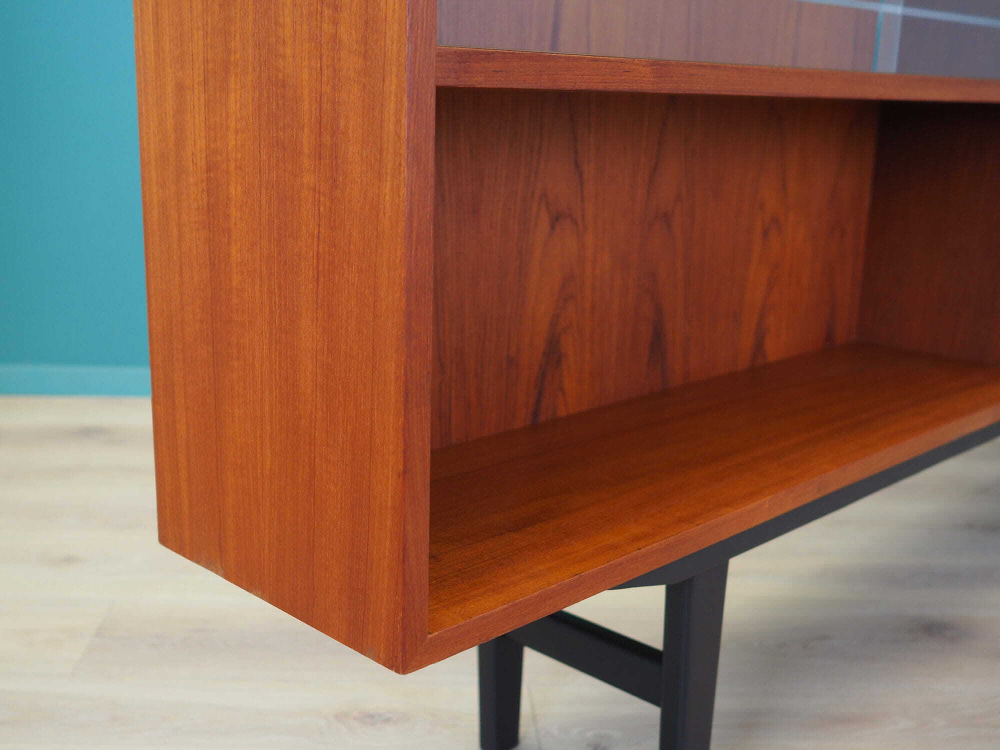Vintage Bookshelf Teak Brown 1970s 9
