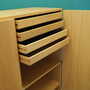 Vintage wardrobe ash wood brown 1970s 8