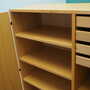 Vintage wardrobe ash wood brown 1970s 9