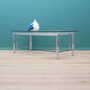 Vintage Coffee Table Glass Metal Transparent 1970s 3