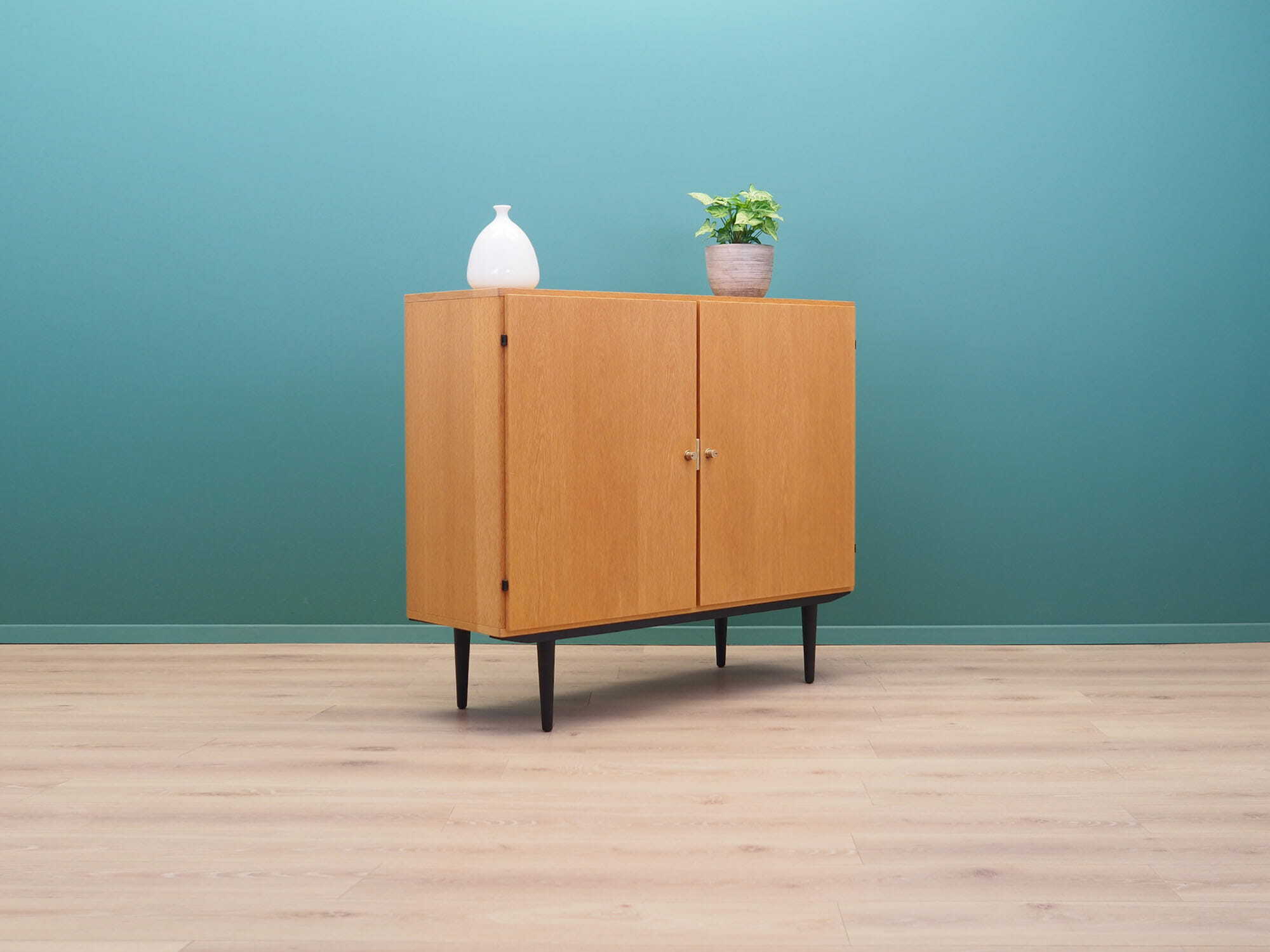 Vintage cabinet Ash wood Brown 1970s 4