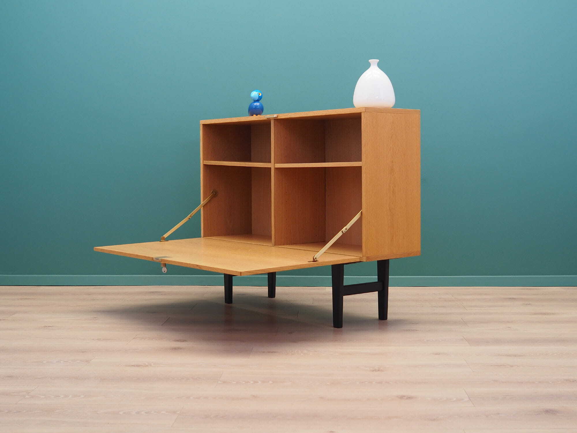 Vintage Cabinet Ash Wood Brown 1970s 4