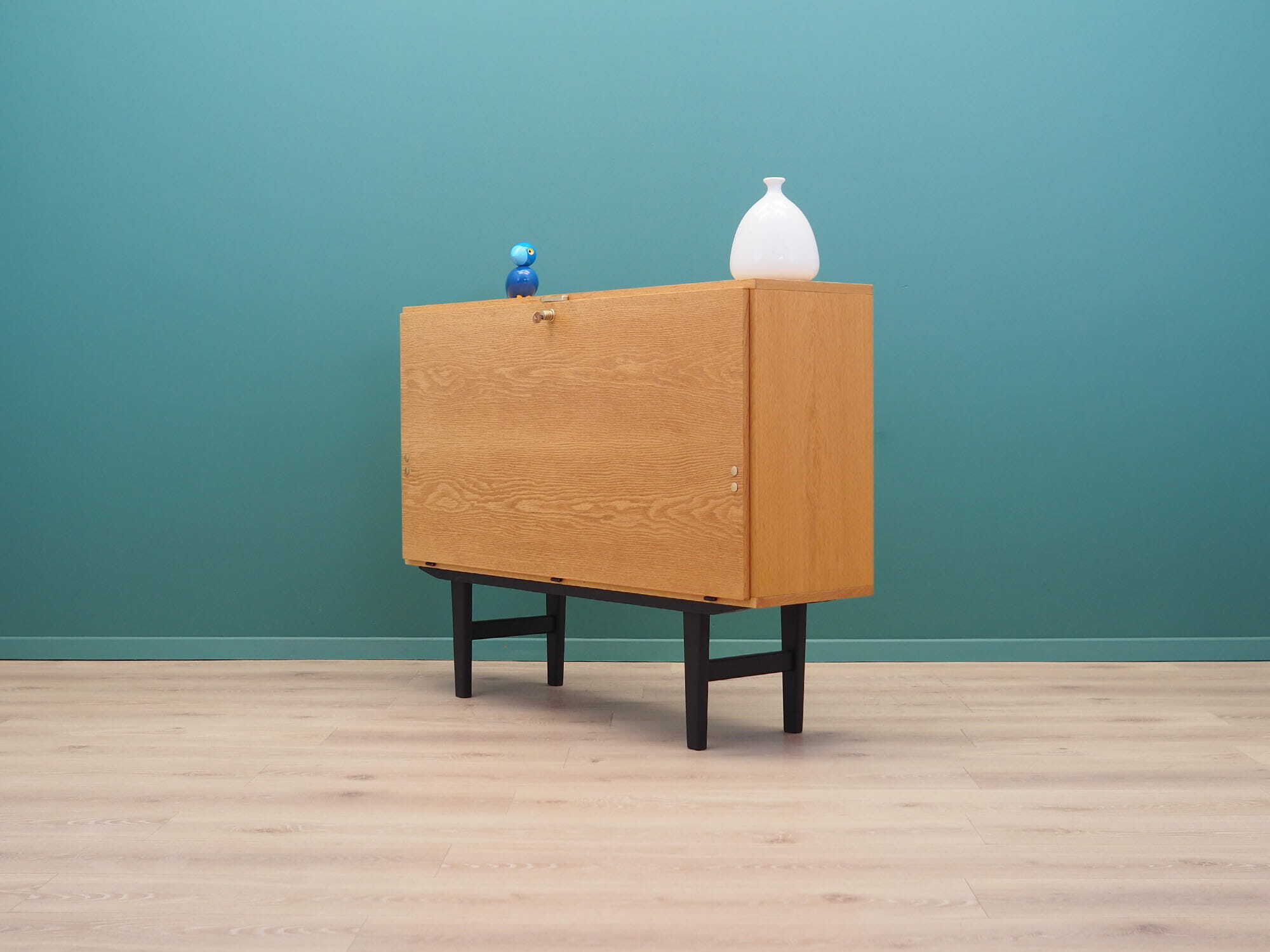 Vintage Cabinet Ash Wood Brown 1970s 3