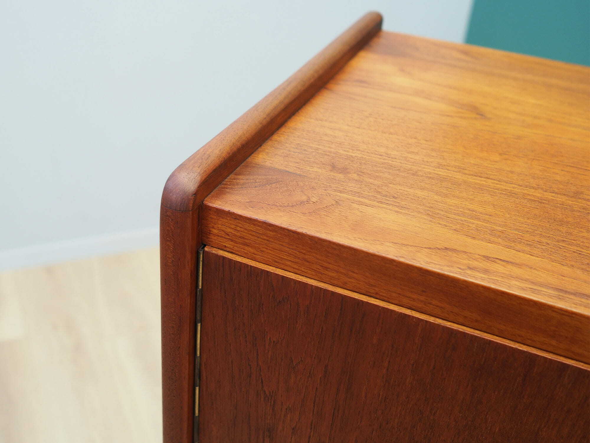 Vintage Sideboard Teak Wood Brown 1960s 9