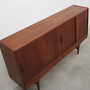 Highboard vintage in legno di teak marrone, anni '60 8