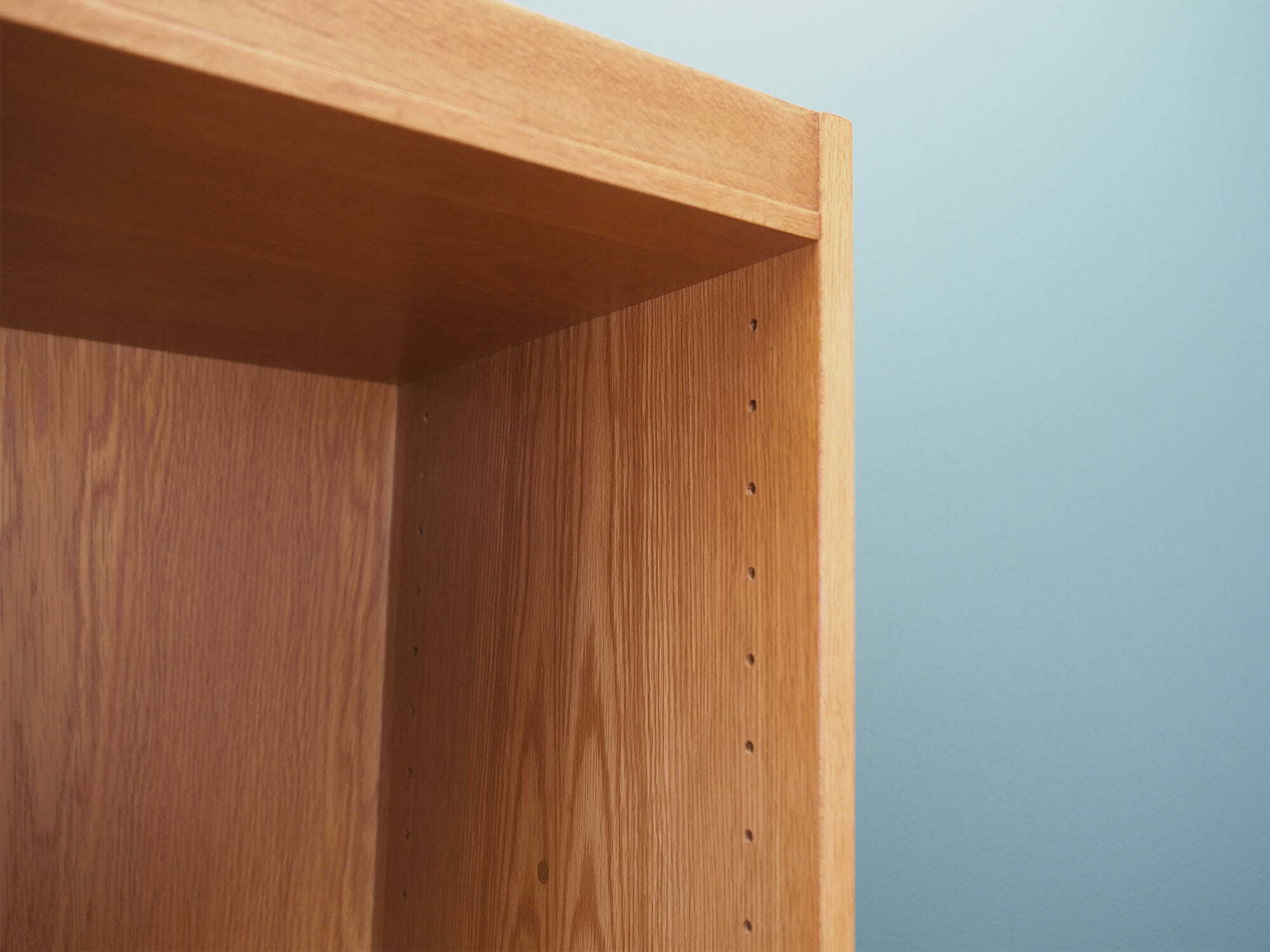 Vintage Bookshelf Wood Beige 1970s 9