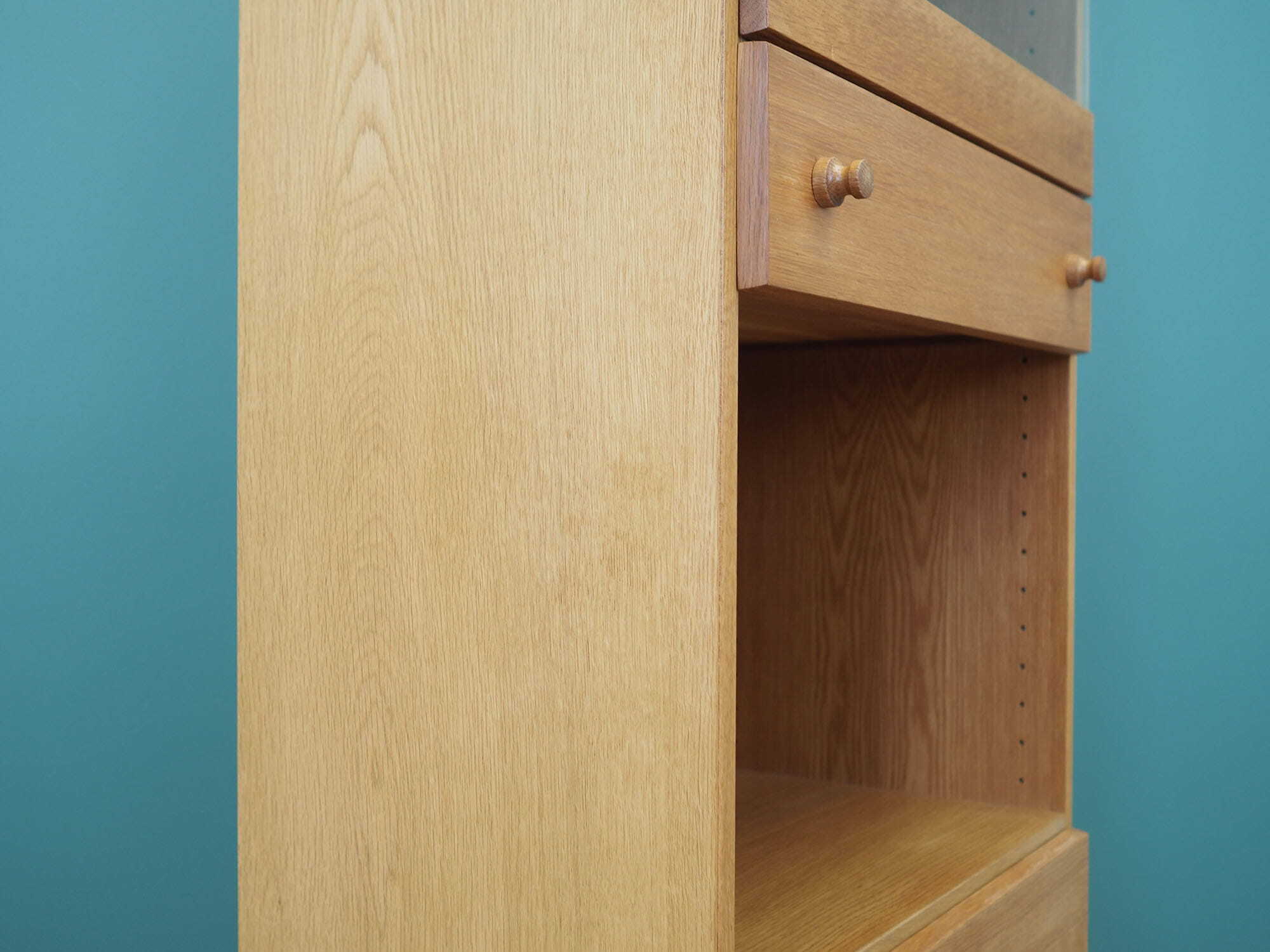 Vintage Bookshelf Wood Beige 1970s 7