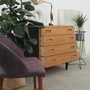 Vintage chest of drawers wood beige 1970s 4