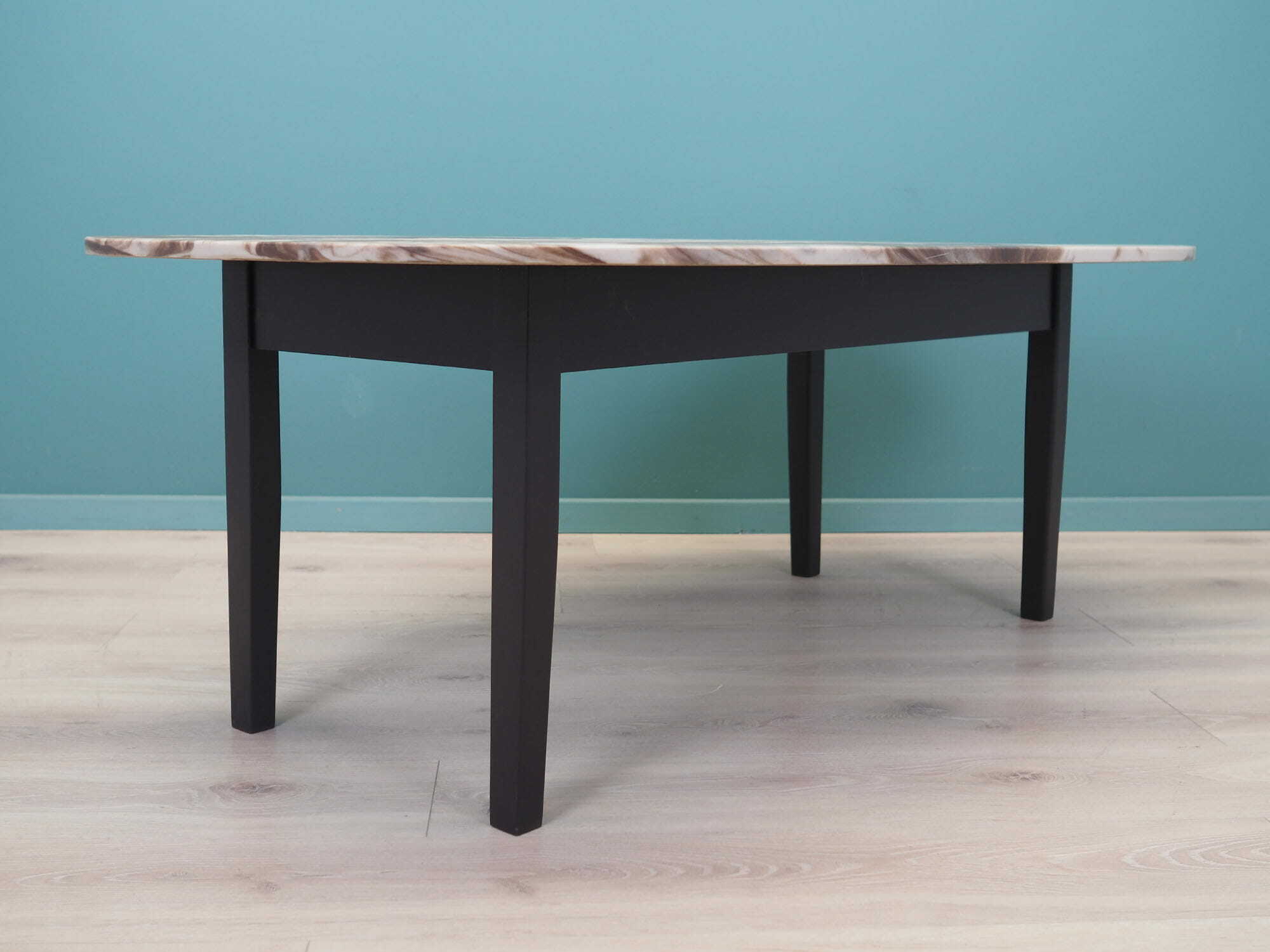 Vintage Coffee Table Wood Stone Multicolor 1970s 5