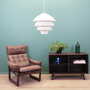 Vintage pendant lamp metal white 1970s 1