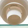 Lampada a sospensione vintage in metallo bianco anni '70 9
