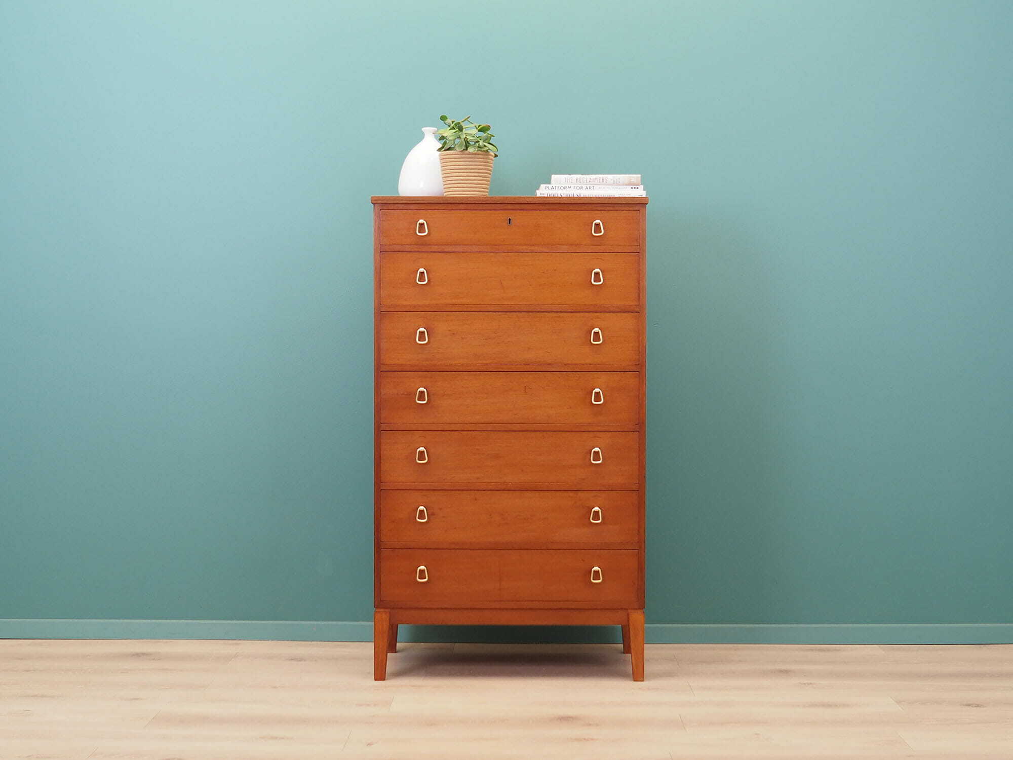 Vintage chest of drawers Mahogany Brown 1970s 1