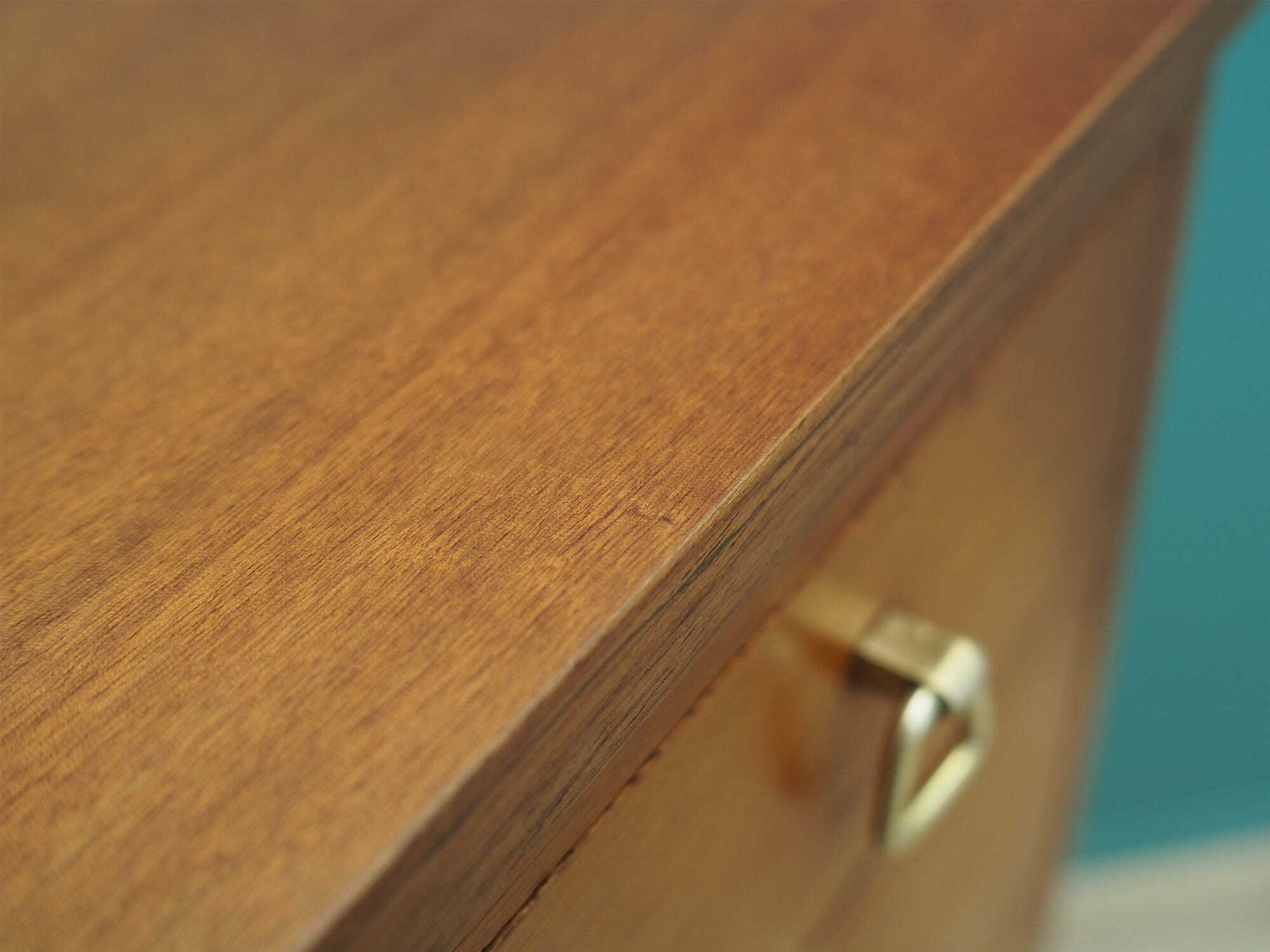 Vintage chest of drawers Mahogany Brown 1970s 7