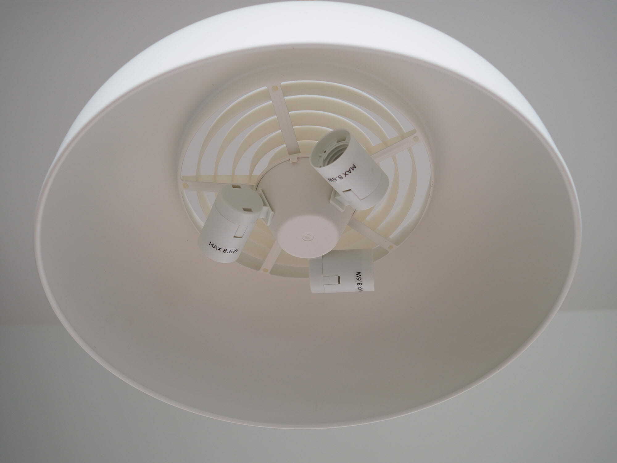Pendant lamp Metal Plastic White 5