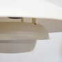 Vintage pendant lamp metal white 1970s 7