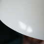 Vintage pendant lamp metal white 1970s 5