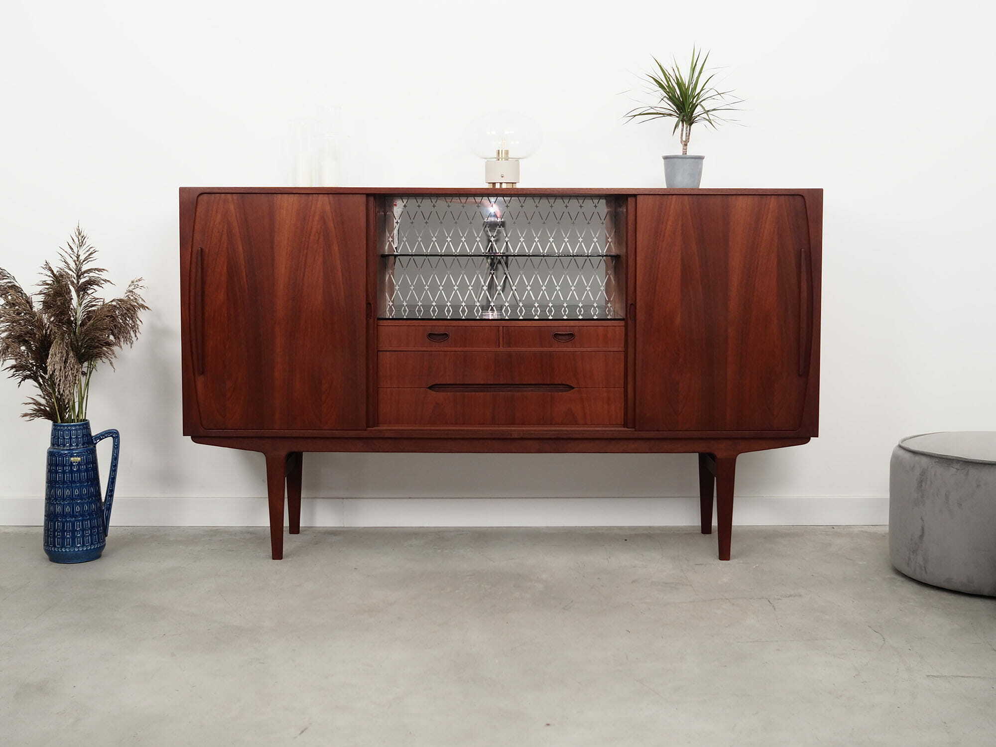 Vintage Sideboard Teak Wood Brown 1960s 2