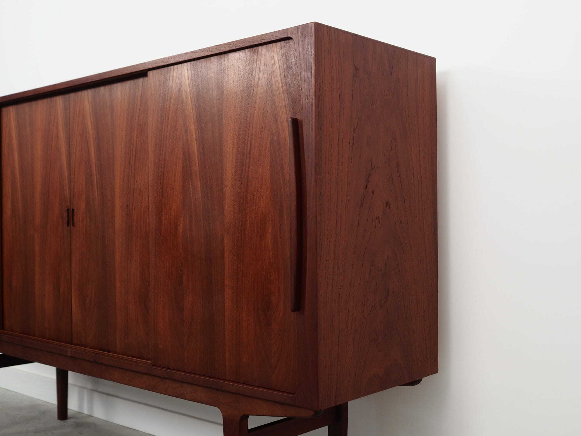Vintage Sideboard Teak Wood Brown 1960s 4
