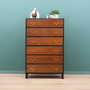 Vintage chest of drawers walnut wood brown 1960s 1