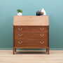 Vintage Secretary Desk Wood Metal Brown 1960s 1
