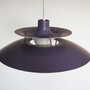 Vintage Pendant Lamp Metal Violet 1970s 2