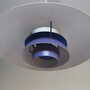 Vintage Pendant Lamp Metal Violet 1970s 3