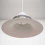Vintage pendant lamp metal white 1970s 2