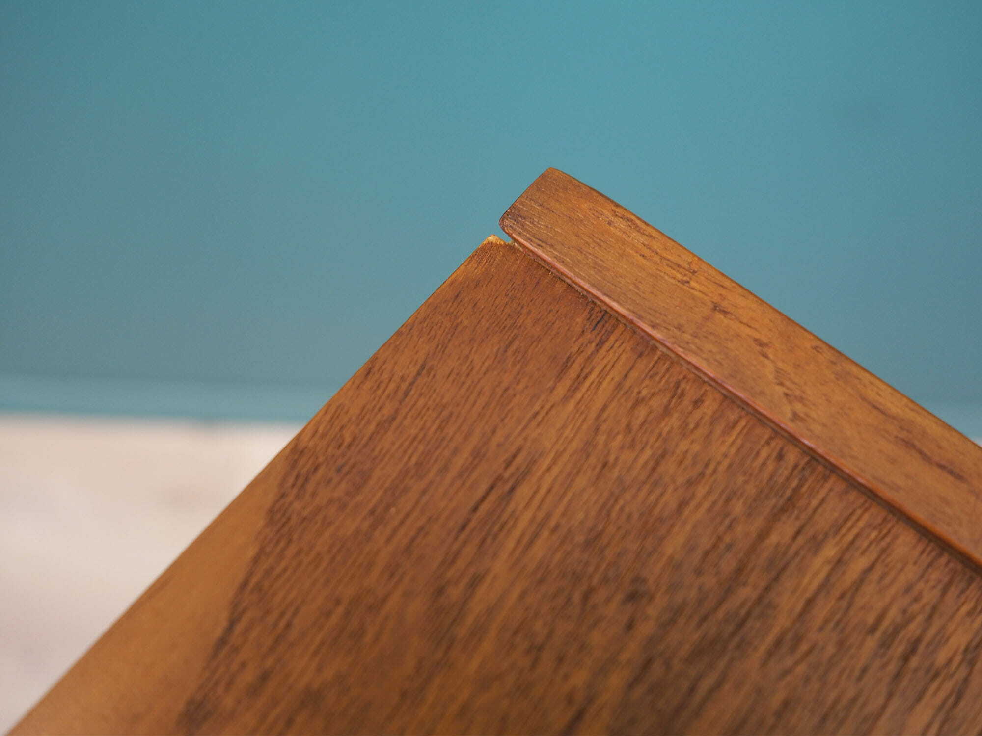Vintage Bookshelf Teak Wood Brown 1970s 6