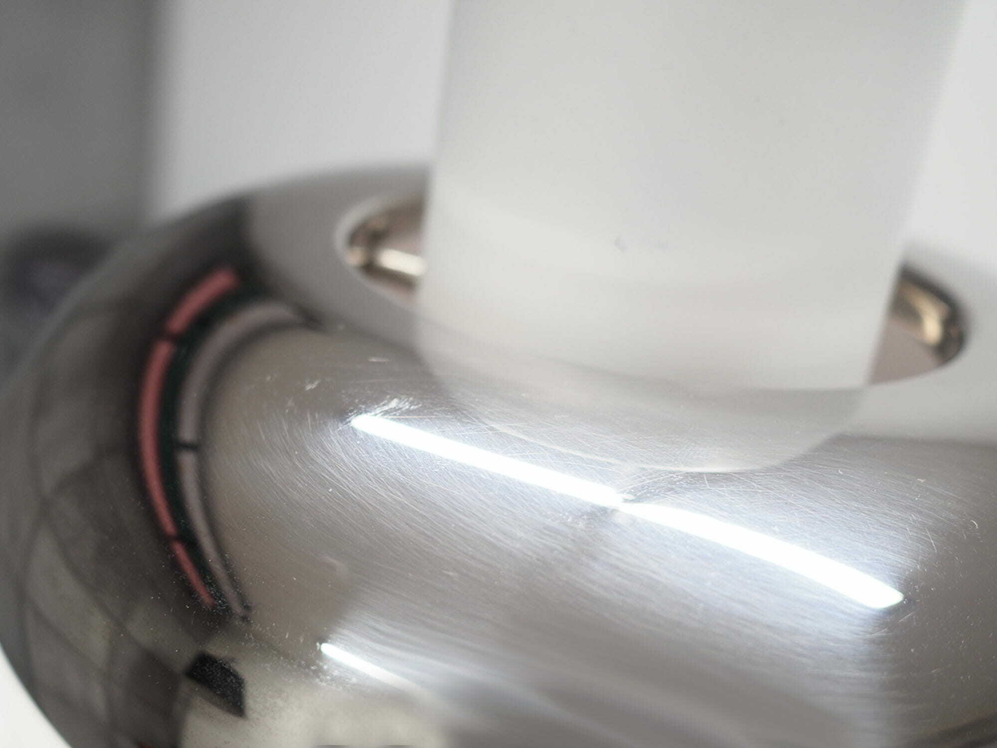 Vintage pendant lamp metal white 1970s 3