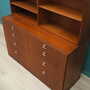 Vintage Bookshelf Teak Brown 1960s 8