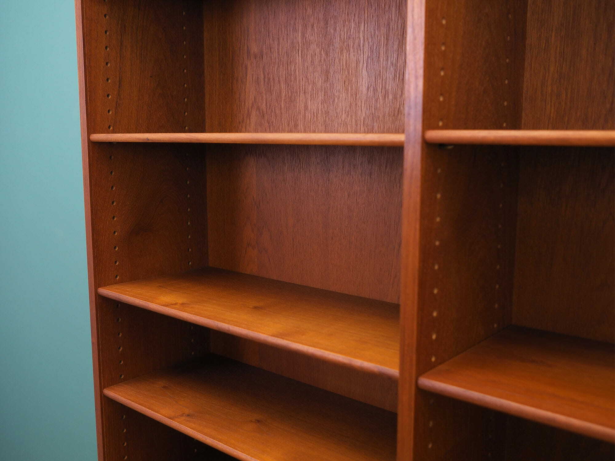 Vintage Bookshelf Teak Brown 1960s 9