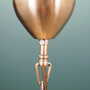 Vintage Pendant Lamp Glass Metal Gold 1960s 6