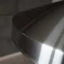 Lampada a sospensione vintage in metallo argento anni '70 2