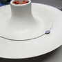 Vintage pendant lamp metal white 1970s 7