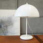 Vintage table lamp metal plastic white 1970s 1