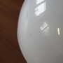 Vintage table lamp metal plastic white 1970s 8