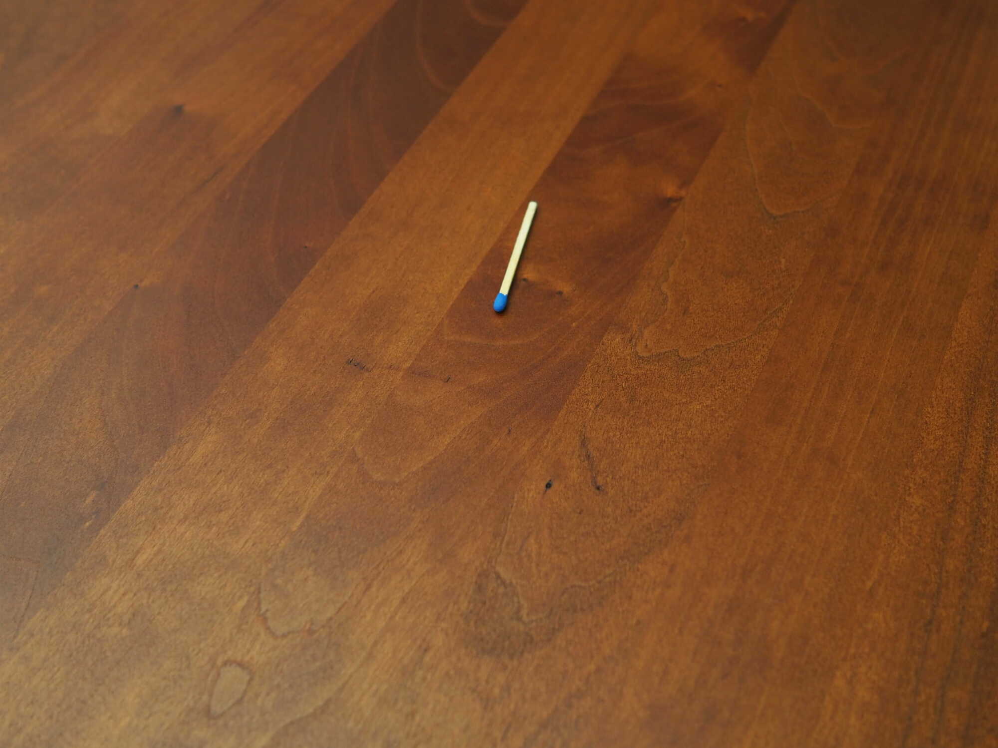 Vintage Cherry Wood Brown Table 1970s 9