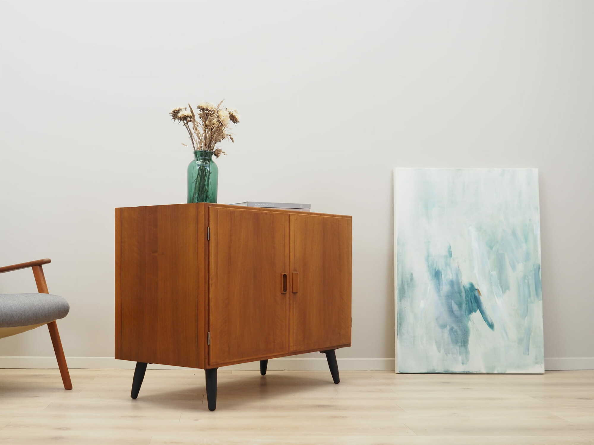 Vintage cabinet walnut brown 1960s 4