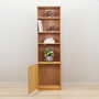 Vintage bookshelf, ash wood, brown, 1960s 2