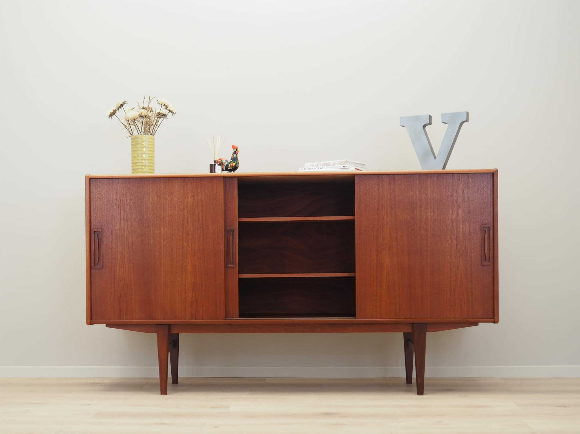 Vintage sideboard teak brown 1960s 3