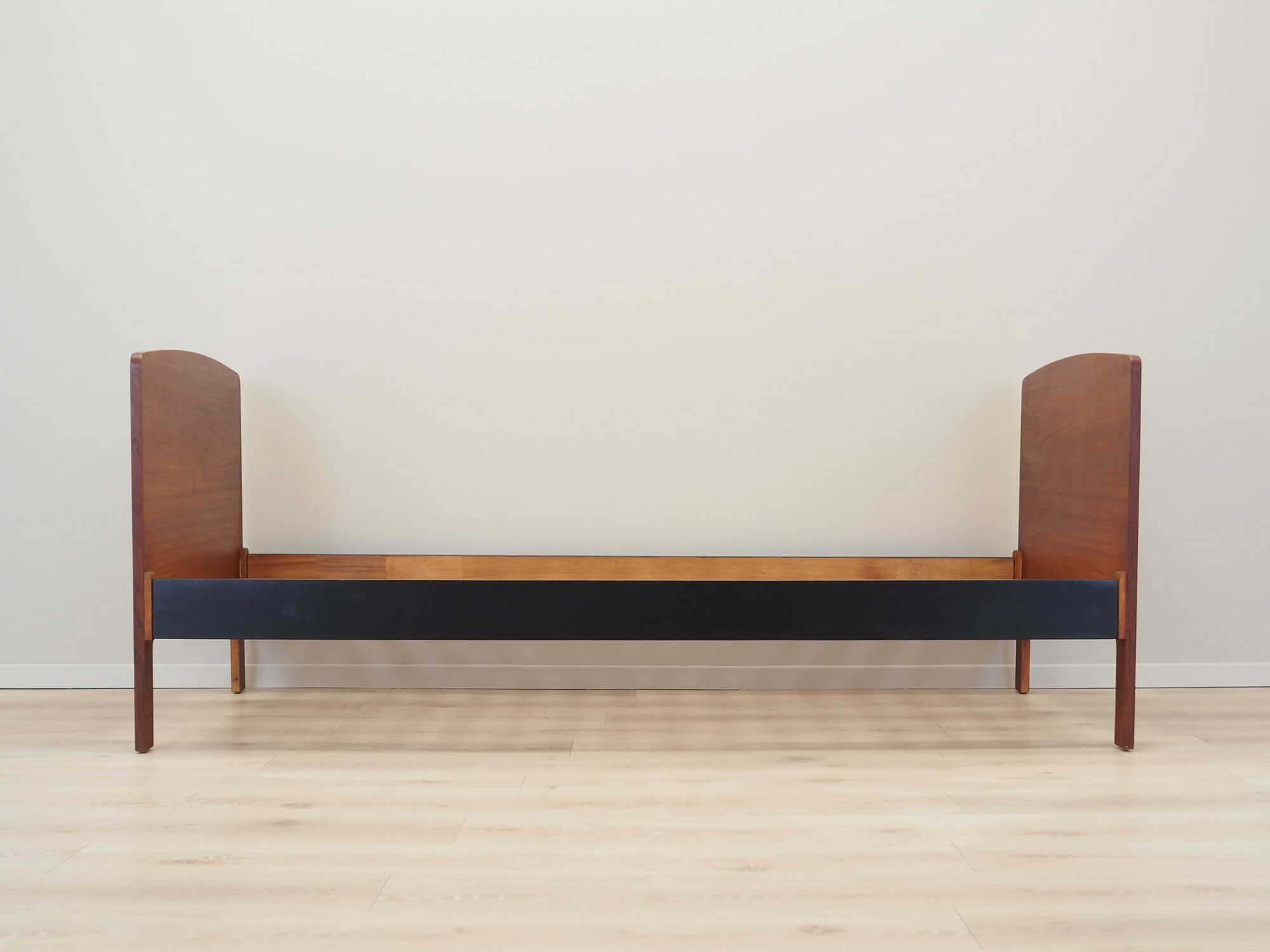 Vintage Bed Teak Wood Brown 1970s 1