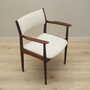 Vintage armchair Teak wood Textile Cream 1960s 8