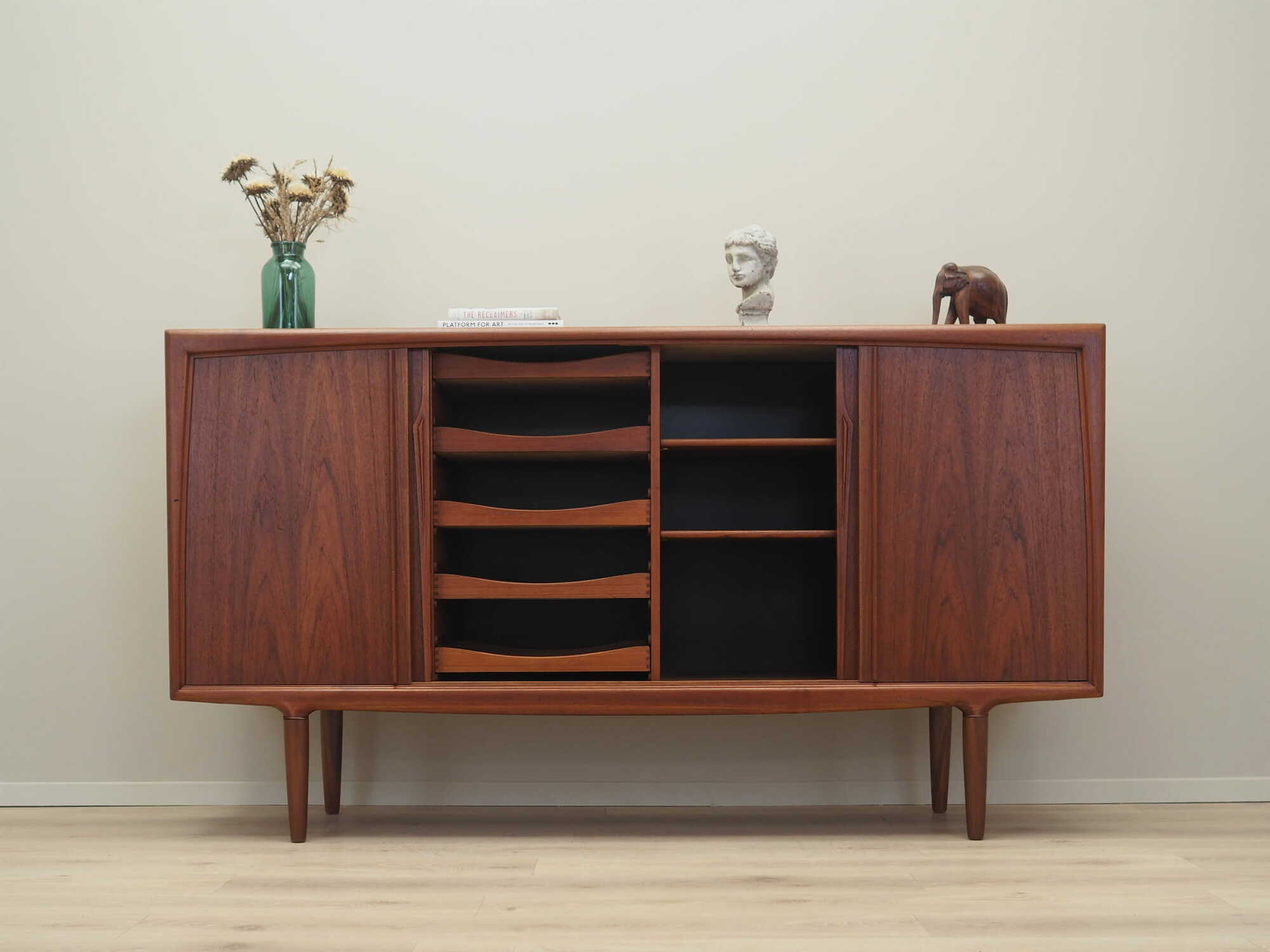 Vintage sideboard teak brown 1960s 2