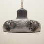 Vintage Pendant Lamp Ceramic Grey 1960s 2